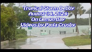 High Tide on Lemon Bay TS Debby [upl. by Nesto]