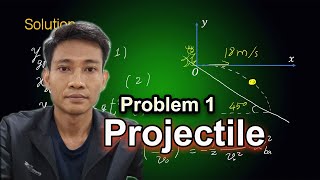 Projectile Motion Physics Class 11  Kinematics MECHANICS PROBLEM 1 [upl. by Colbye]