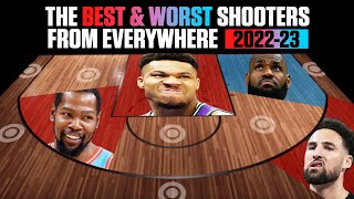 The best and worst shooters of the 202223 NBA season from everywhere on the floor  NBA on ESPN [upl. by Octavus]