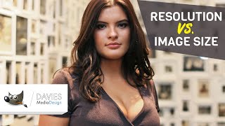 Resolution vs Image Size Explained GIMP Tutorial [upl. by Mathi396]