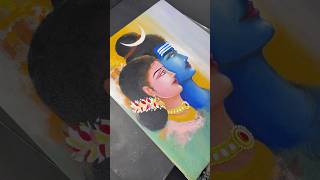 Acrylic painting work ✍️ watercolor acrylicpainting art artist shiv durga ￼ [upl. by Llehsram126]