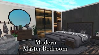 Roblox  Bloxburg  Modern Master Bedroom Speedbuild [upl. by Lalittah]