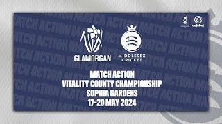 GLAMORGAN V MIDDLESEX  DAY FOUR MATCH ACTION [upl. by Cavit218]