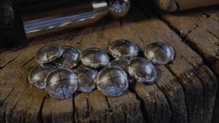 Making Silver Hat Band Conchos Part1 [upl. by Pantia]