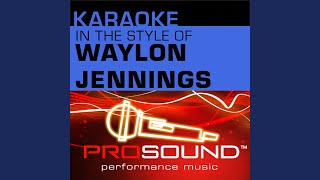 Good Hearted Woman Karaoke Instrumental Track In the style of Waylon Jennings [upl. by Nyleikcaj]