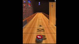 10 Pin Shuffle Shuffleboard Gameplay Player vs iPad Rookie Ricky [upl. by Yrannav]