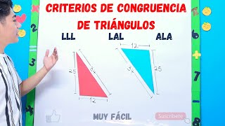 Criterio de congruencia de triángulos  con ejemplos [upl. by Cloe]