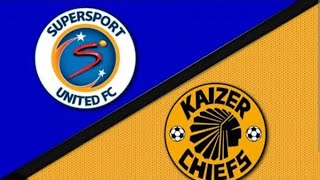 Supersport united vs Kaizer chiefs Live football match  Premier Championship League live [upl. by Haimarej315]