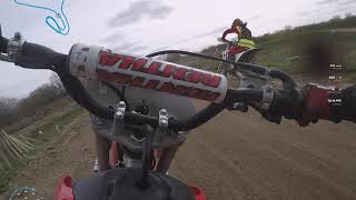 Honda Crf 125 f  POV MX track footage 4k [upl. by Atsirtal262]