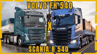 QUAL CAMINHÃO É MELHOR VOLVO FH 540 X SCANIA R540 [upl. by Dietz]