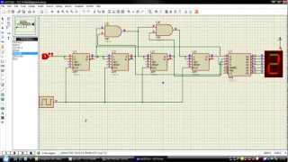 Réaliser un compteur synchrone modulo 15 sous Isis Proteus Tutorial 4 [upl. by Teerpnam511]