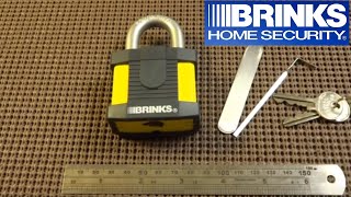 73 Brinks 50mm Maximum Security Padlock Picked [upl. by Retsevlys]