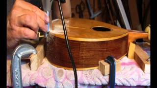 Routing the binding on my mandolin [upl. by Aticnemrac]