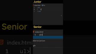 UL vs LI  Junior vs Senior Dev Tips  HTML List Styling shorts [upl. by Ysset]