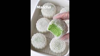 抹茶冰皮月饼 Matcha Snowskin Mooncake recipe baking mooncake [upl. by Ardiek]