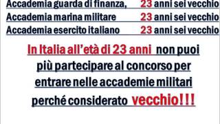 abolizione dei limiti detà nei concorsi pubblici polizia carabinieri finanza militare23 anni [upl. by Leohcin]