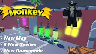 NEW TOWERS  MAPS  MODES Monkey TD [upl. by Einohtna]