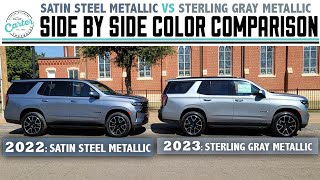 Satin Steel Metallic vs Sterling Gray Metallic Tahoe [upl. by Notse631]