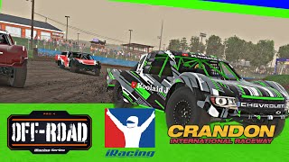 iRacing Dirt Official  Pro4 Offroad Trucks Fixed Setup  Crandon Short [upl. by Cogswell]