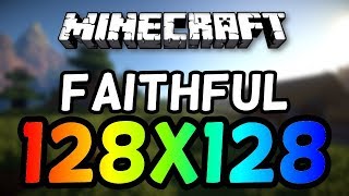 How To Install Faithful 128x128 Minecraft Texture Pack ANY VERSION 2019 [upl. by Anaujat215]