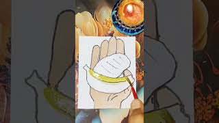 Chhath Puja Special Artwork ❤️🙏 Chhath Puja Painting😍chhathpuja shorts shortsfeed youtubeshorts [upl. by Lenoyl]