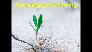 Knowing and Growing1 John 3715 [upl. by Ynattyrb]