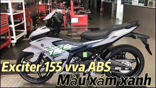 Yamaha Exciter 155 Cao Cấp ABS 2024 Xám Xanh  Bình Exciter [upl. by Lalise]