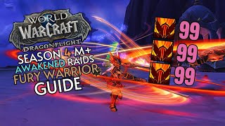 Dragonflight Season 4 FURY WARRIOR Quick Guide  Raid and M [upl. by Temhem]