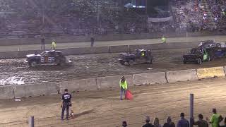 Monroe County Fair 2023 Demolition Derby Mod Heat 812023 MonroeMichigan [upl. by Tressia]