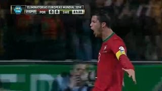 Suecia vs Portugal 23 All Goals amp Highlights 19112013 World Cup Qualification 2014 [upl. by Dnalevelc]