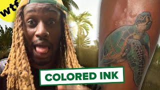 Dark Skinned People Get Color Tattoos [upl. by Aitsirhc657]