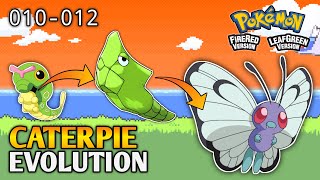 How To Evolve Caterpie Into Metapod And Butterfree In Pokemon Fire Red amp Leaf Green  Kanto Pokedex [upl. by Lyreb569]