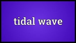 Tidal wave Meaning [upl. by Netsrek]