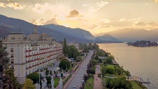 Italy  Stresa  Lago Maggiore  Drone 4k [upl. by Vaasta883]