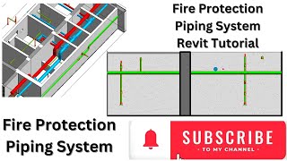 Revit  MEPFire Protection Piping System Complete Tutorial [upl. by Arised]