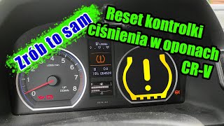 Reset kontrolki ciśnienia w oponach CRV  Zrób to sam  ShotFix [upl. by Nancee446]