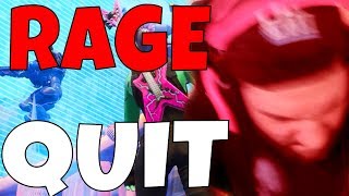 RAGE QUIT FORTNITE BATTLE ROYALE [upl. by Gunn]