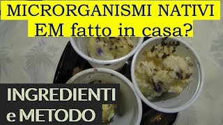 i MICRORGANISMI NATIVI elaborare la SOLUZIONE MADRE [upl. by Radman]