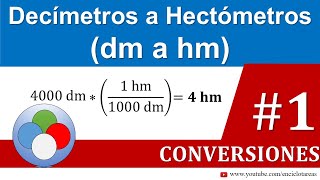 Decímetros a Hectómetros dm a hm  Parte 1 [upl. by Dilks663]