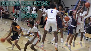 RJ Davis vs Reece Beekman Peach Jam 2019 [upl. by Volotta]