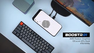 The BoostR Is An All New Powerful OCuLink GPU Dock USB4  NVMe Hands On [upl. by Robby899]