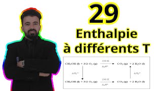 29 Comment calculer lenthalpie à différentes Température   Loi de Kirshoff  Thermochimie [upl. by Nodnrb]