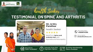 Relief from Spine and Arthritis Pain  Patanjalis Atmabodh Wellness Center [upl. by Coward773]