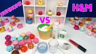 NUM NOMS Lip Balm vs HampM Lip Gloss Slime Challenge 18 e 1 Eğlenceli Oyuncaklı Slime Bidünya Oyuncak [upl. by Egiedan]