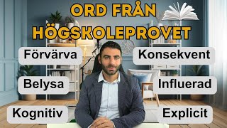 Ord från högskoleprovet – Hur många kan du Svenska [upl. by Gilpin]