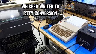 Whisper Writer Telex to Radio Teletype Conversion [upl. by Enovi317]