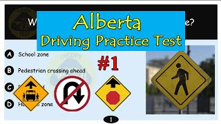 Alberta Driving Practice Test 1  2024 Learner’s Permit Test Prep [upl. by Lenra92]