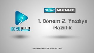 10 Sınıf Matematik  1 Dönem 2 Yazılıya Hazırlık [upl. by Odnamla163]