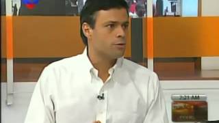 Así interrumpieron a Leopoldo López durante entrevista en VTV [upl. by Datha]