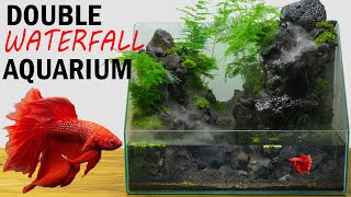 Building a DOUBLE Waterfall Paludarium [upl. by Tinor]